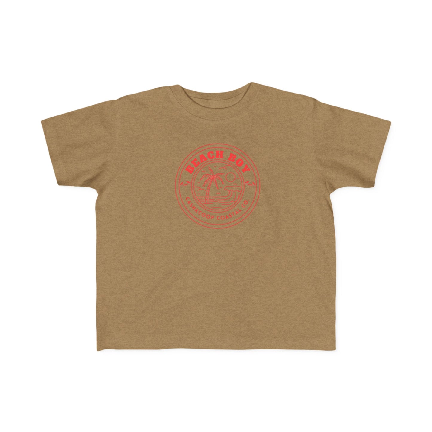 Beach Boy Palm Logo Toddler Tee | Retro Surf Kids Shirt