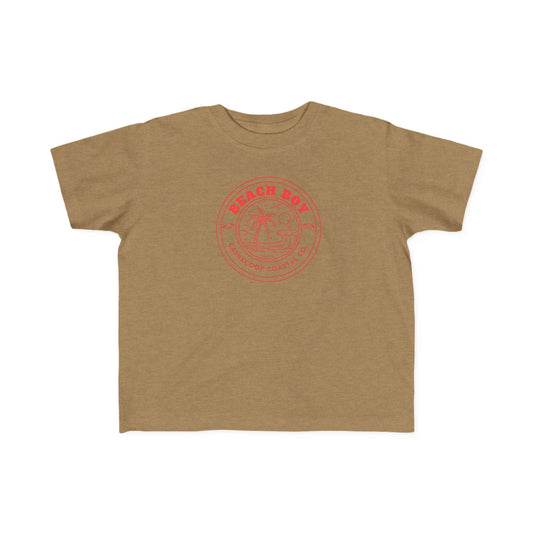 Beach Boy Palm Logo Toddler Tee | Retro Surf Kids Shirt