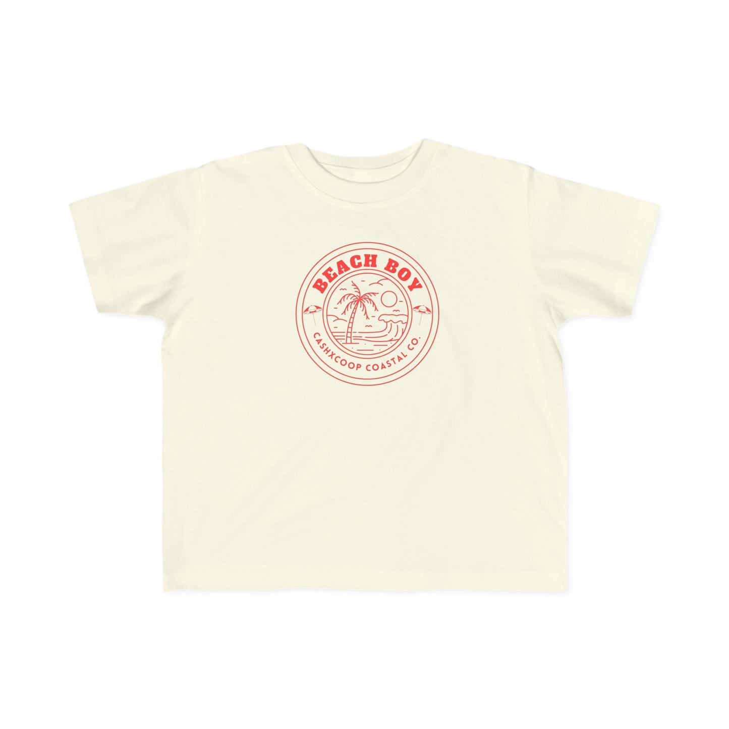 Beach Boy Palm Logo Toddler Tee | Retro Surf Kids Shirt
