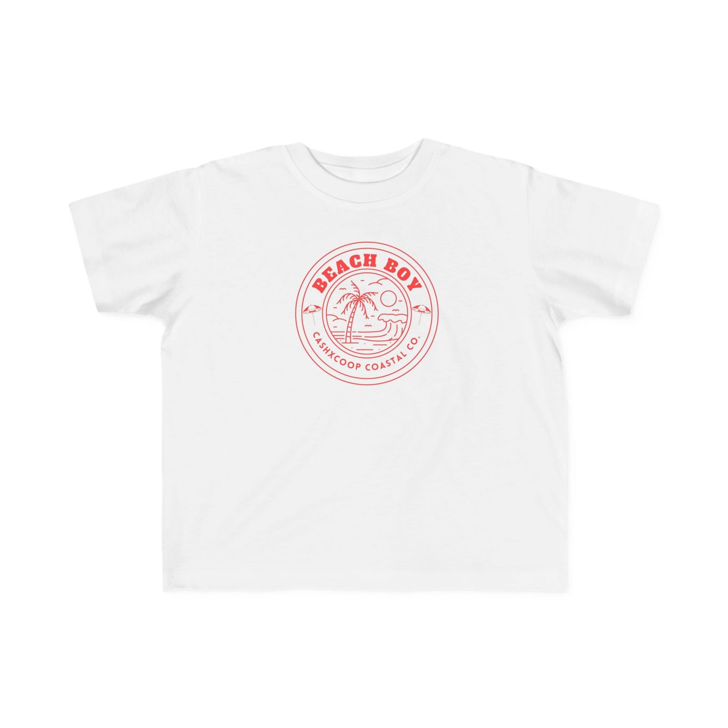 Beach Boy Palm Logo Toddler Tee | Retro Surf Kids Shirt