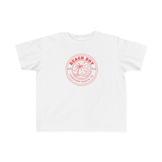 Beach Boy Palm Logo Toddler Tee | Retro Surf Kids Shirt