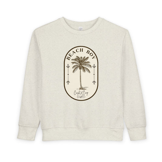 Beach Boy palm tree toddler sweatshirt | vintage surf logo