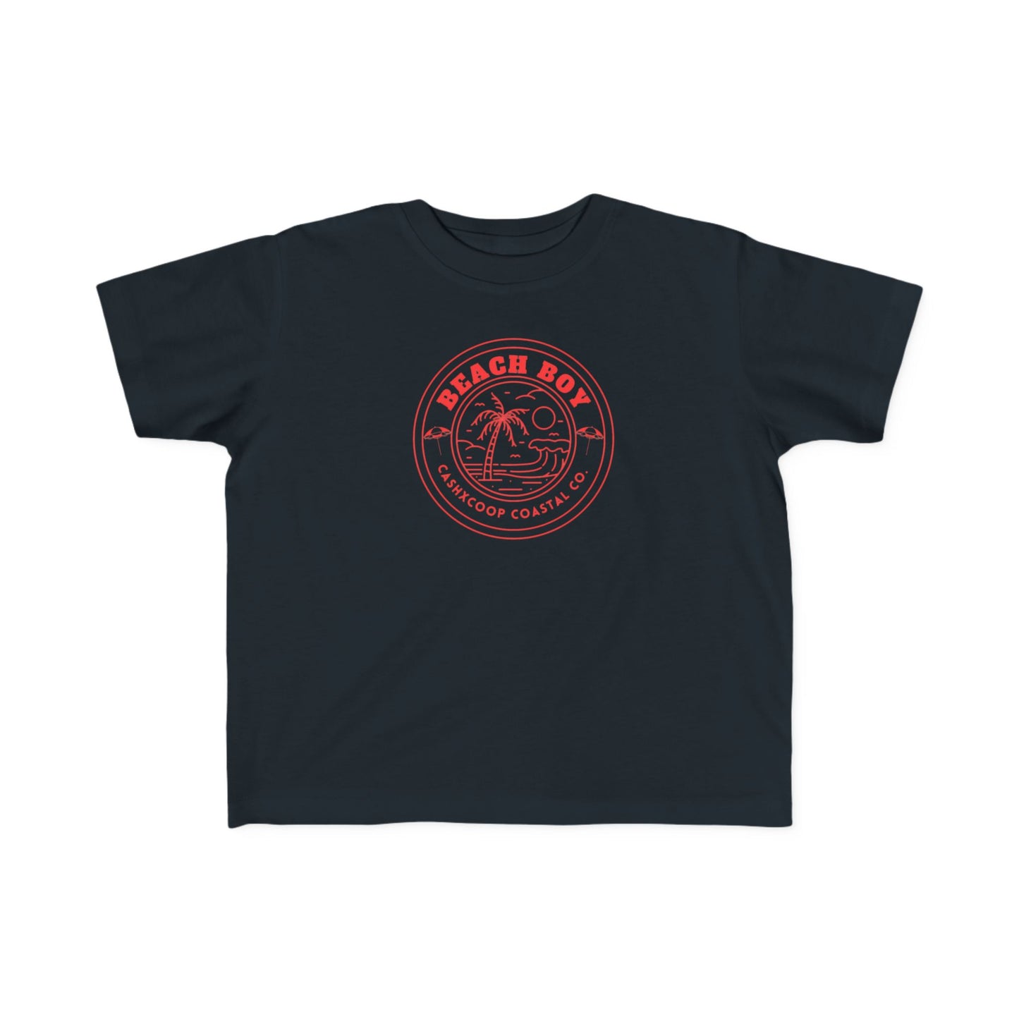 Beach Boy Palm Logo Toddler Tee | Retro Surf Kids Shirt