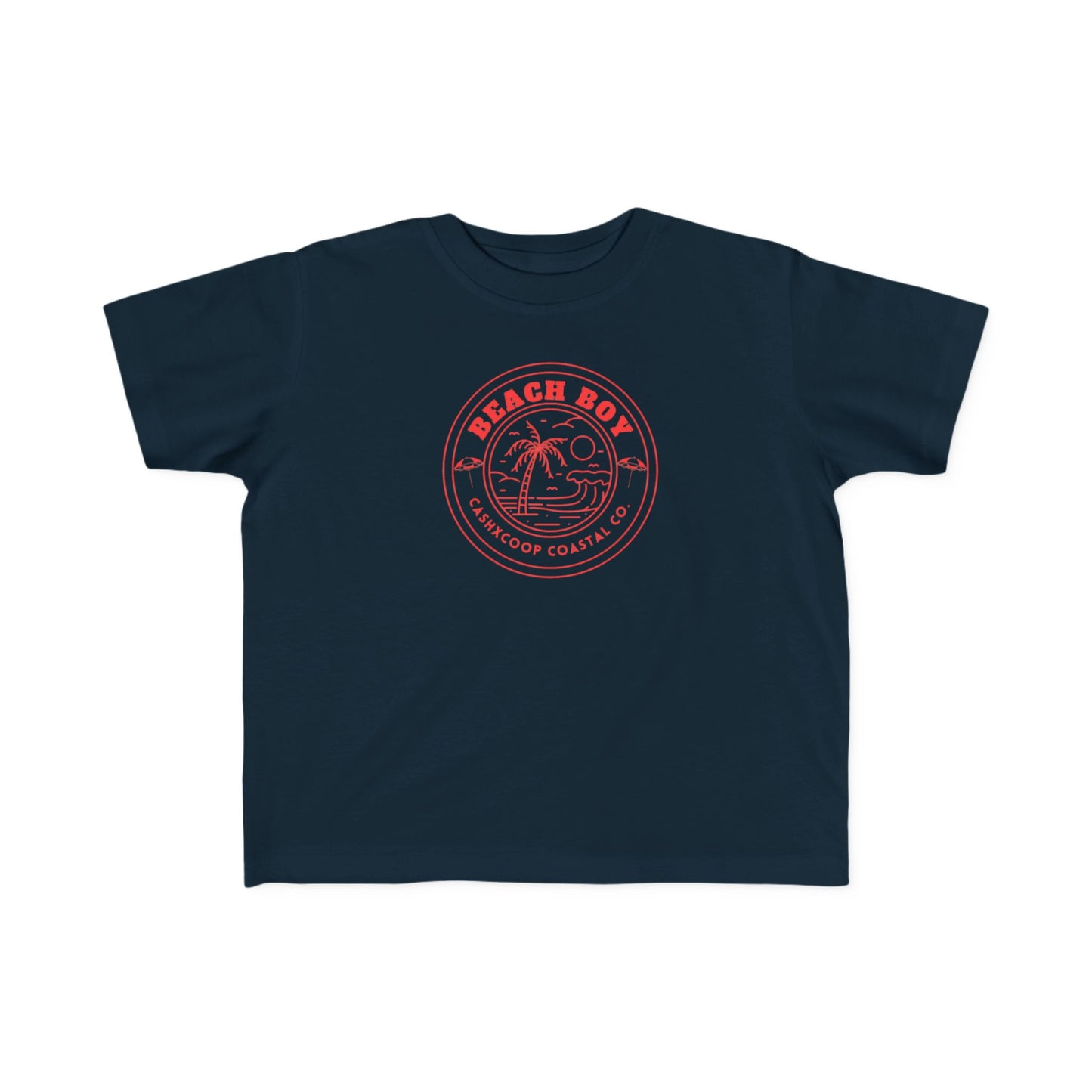 Beach Boy Palm Logo Toddler Tee | Retro Surf Kids Shirt